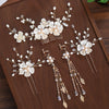 BJ482 : 5pcs Fairy Flower Bridal Hair Jewelry sets