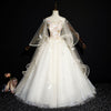 CG240 Flowers Lace  Prom Ball Gowns ( 2 Colors )