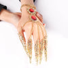 BJ349 Dance accessories Thai Finger link chain Bracelet (Gold/Silver)