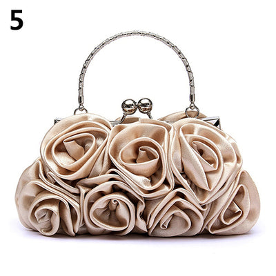 CB56 Satin Floral Ladies  Clutch Bags (5 Colors)