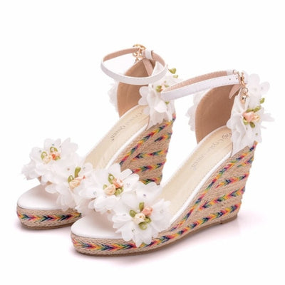 BS174 : 10 styles flower Wedding shoes
