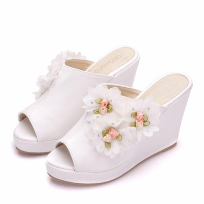 BS174 : 10 styles flower Wedding shoes