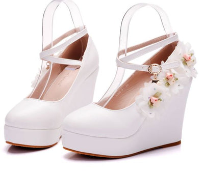 BS174 : 10 styles flower Wedding shoes