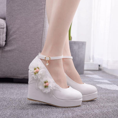 BS174 : 10 styles flower Wedding shoes