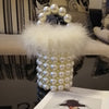 CB121 Handmade Faux Fur Pearl Evening Bags (4 Colors)