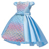 FG293 Colorful Water droplets Girl Dresses (5 Colors)
