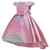 FG293 Colorful Water droplets Girl Dresses (5 Colors)