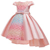 FG293 Colorful Water droplets Girl Dresses (5 Colors)