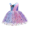FG370 Rainbow sequin Princess dress for girls ( 2 Colors )