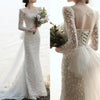 CW894 : 3D Floral Square Neck mermaid Bridal Gown