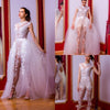 PD42 Lace Jumpsuit Wedding dress with detachable train