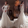CW622 Mermaid Bridal Gowns with Beading Sash
