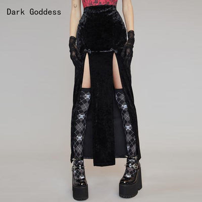 CK125 Gothic punk black Skirt