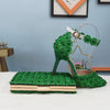 BS165 Green Lace Wedding Shoes + Clutch Purse