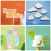 DIY250 Dinosaur Birthday Cake Topper and dessert decorations