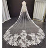 BV61 Real Photo flower lace Wedding veil 300 cm
