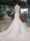HW93 Real pictures Crystal beaded mermaid wedding dress