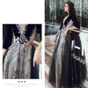 PP363 Sparkling Glitter Half sleeves A-line Prom dress