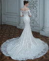HW403 Half sleeve mermaid Bridal Gown
