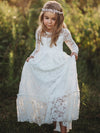 FG430 Lace flower Girl dresses ( 4 Colors )