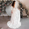 CW483 Backless full sleeves Boho Wedding Dress