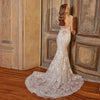 HW165 : 2in1 Shiny mermaid Wedding Dress with detachable train