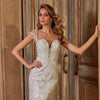HW165 : 2in1 Shiny mermaid Wedding Dress with detachable train