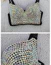 TJ104 Hand-made beading Crop Tops (11 styles )