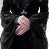 MX275 Vintage Black Velvet Gothic Dress
