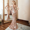 PP367 V-neck sequined Prom dresses ( 2 Colors )