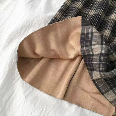 CK66 Harajuku Pleated Plaid Skirts (3 Colors )