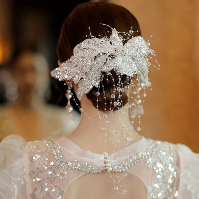 BJ521 Korean sequin bridal Hair clips