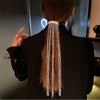 BJ383 Trendy Rhinestone long tassel Hair accessories