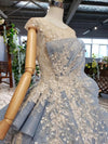 CG155 Real Photo Light blue Red carpet Gown