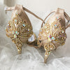 BS122 Custom colors diamond sequin Bridal shoes