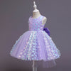 FG412 Mini 3D floral beaded Party dresses for girls ( 4 Colors )