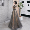 PP366 Sparkling Glitter A-line Prom Dress