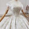 HW216 Real Photo Beading Full Of Sequin And Crystals Wedding Gown