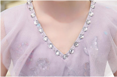 FG357 Lavender Tulle Princess Dress for Girls (1-14 Yrs )