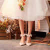 BS104 Lace pointed toe Bridal Shoes