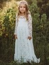 FG430 Lace flower Girl dresses ( 4 Colors )
