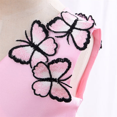 FG521 : 3D  Butterfly Princess Girl dresses ( 4 Colors )