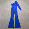 JR108 One Shoulder Long Sleeve Party Jumpsuits ( 5 Colors )