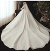 CW371 Middle grade Muslim Bridal dress with court train