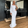 MX268 One Shoulder Sequins Party Dresses ( 2 Colors )