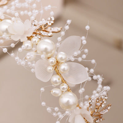 BJ411 Pearl Rhinestone Hair Jewelry