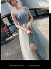 BH306 Light Blue Homecoming Dress
