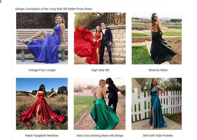 PP300-1 Sexy Backless Satin Prom dresses