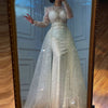 HW357 Custom made sequined mermaid Wedding dress with train