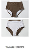 SW25 korean high waist Bikini sets ( 4 Colors )